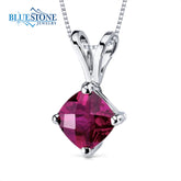 14kt White Gold Ruby Pendant